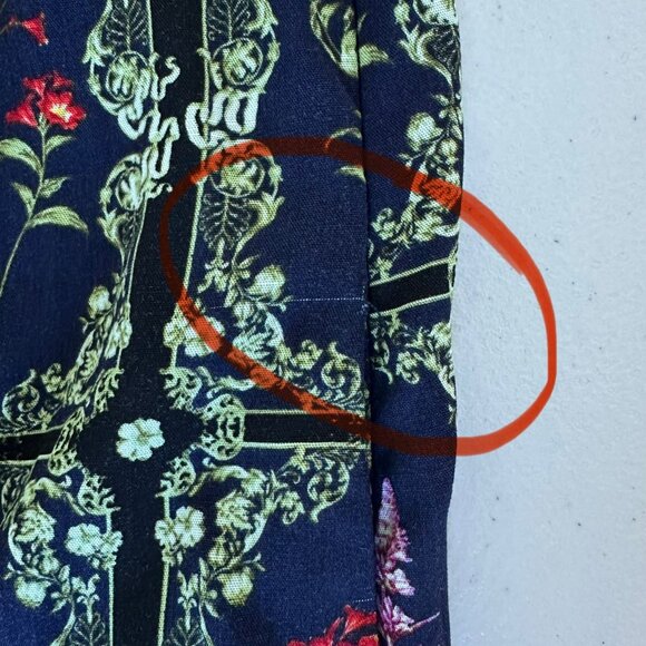 Agua Bendita Target Sundress 2XL Blue Botanical Floral - Picture 11 of 12